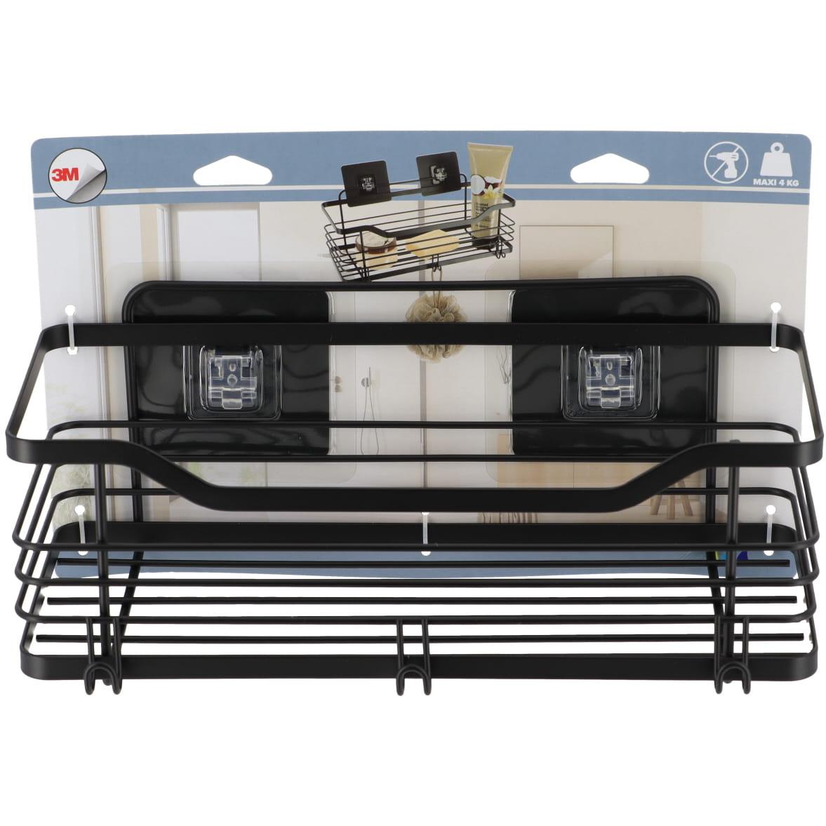 Tendance Zidna Žičana Polica Samolepljiva 3m 31 X 15,5 X 16,5 Metal Crna - detalj