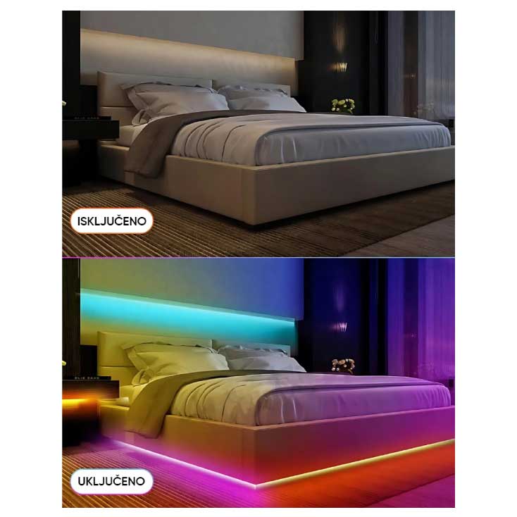 Smart RGB LED traka sa senzorom za aktivaciju 3m - detalj