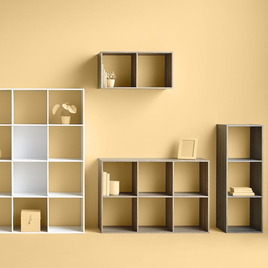 Five Polica Sa 6 Nivoa 67.6 x 32 x 100.5 cm Drvo Bela - detalj