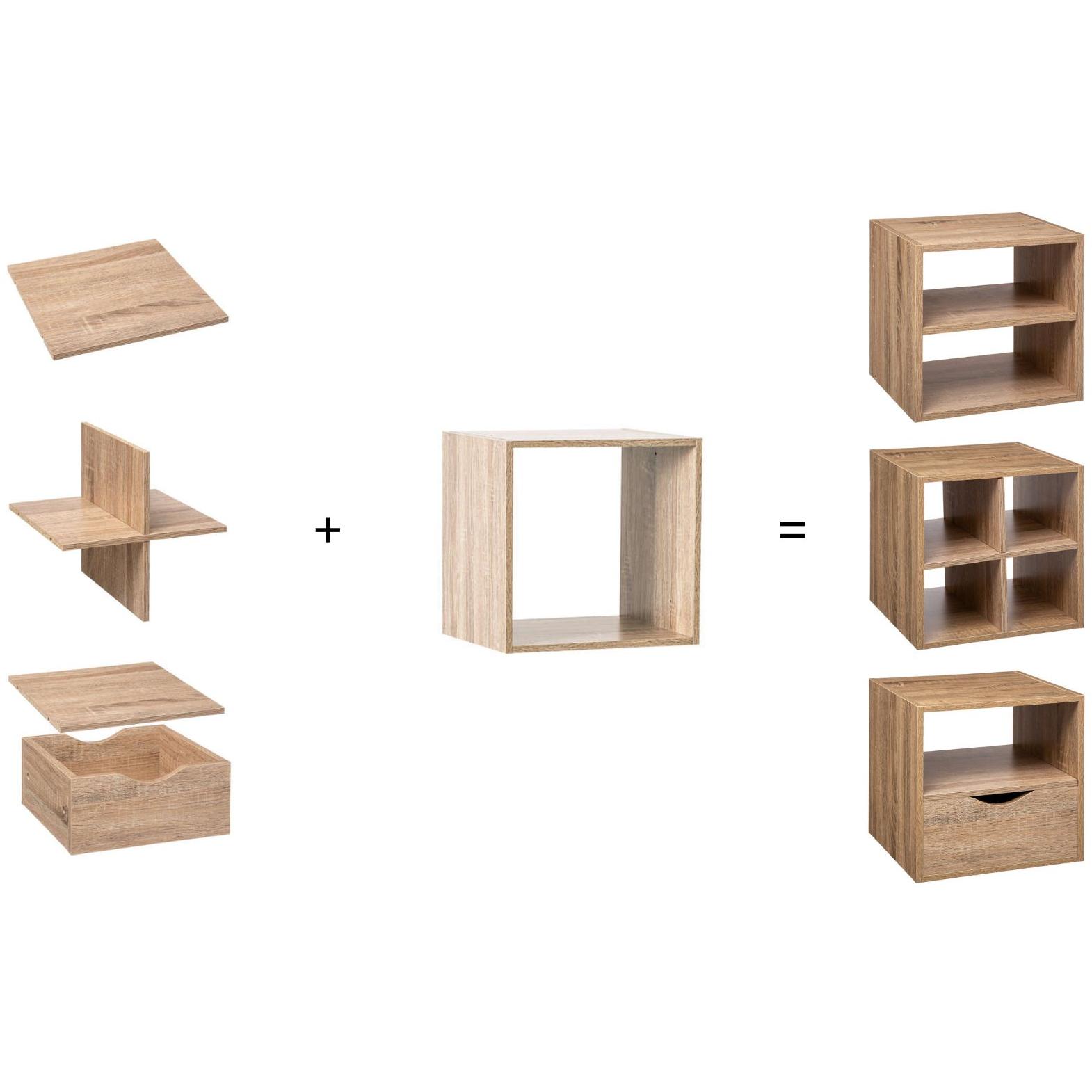 Five Polica 34,5x32x34,5cm Drvo Natural - detalj