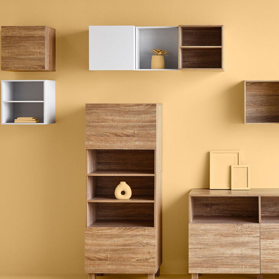 Five Polica 36.5 x 20 cm Grafit Bela - detalj