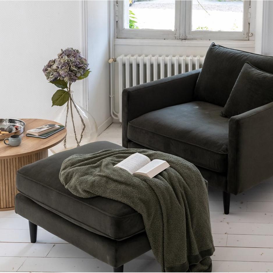 Atmosphera Ćebe Jaiko 120x160 Poliester Zelena - detalj