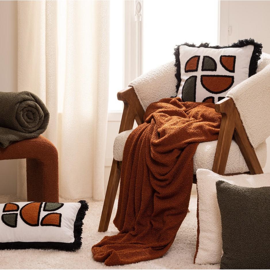 Atmosphera Ćebe Jaiko 120x160 Poliester Cimet - detalj