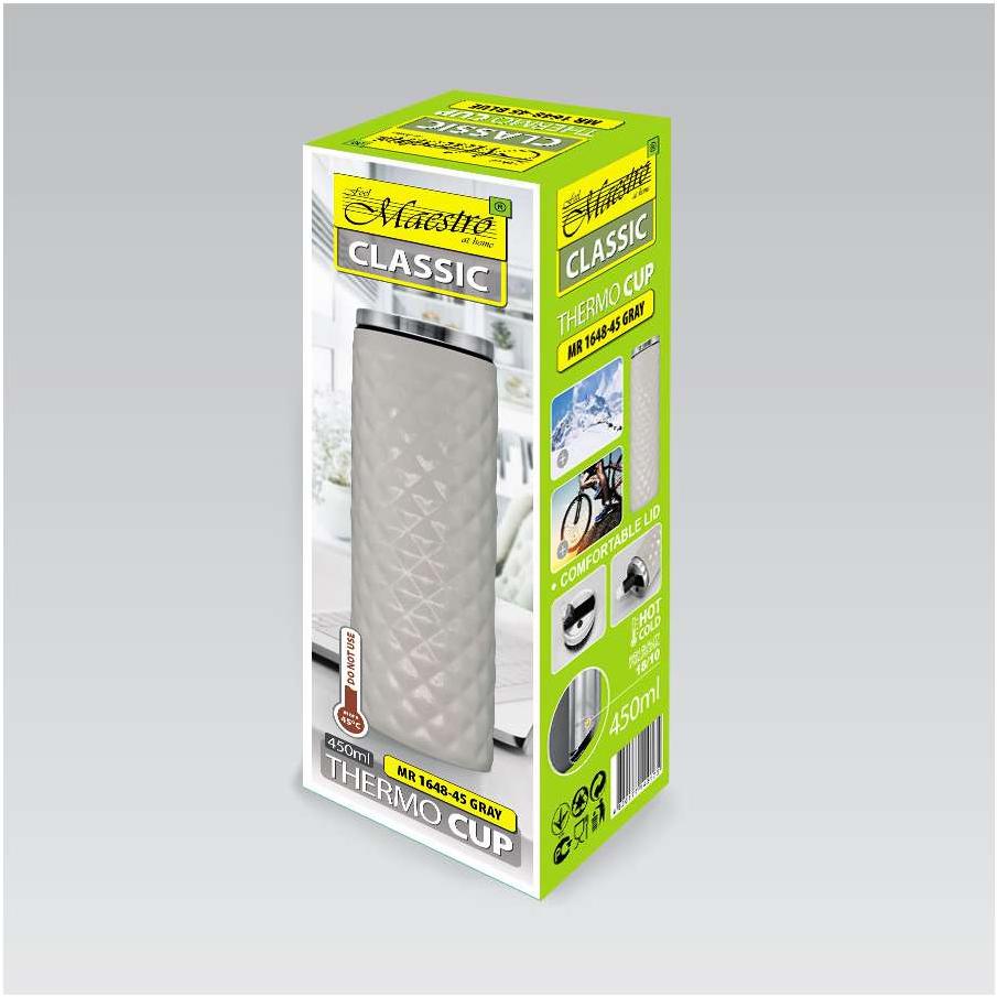 Maestro Termos boca 450ml Siva MR1648-45GY - detalj
