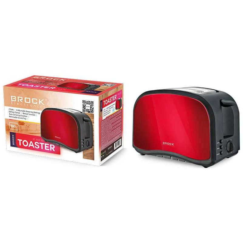 Brock Toster sa funkcijom odmrzavanja 800W BT1002RD - detalj