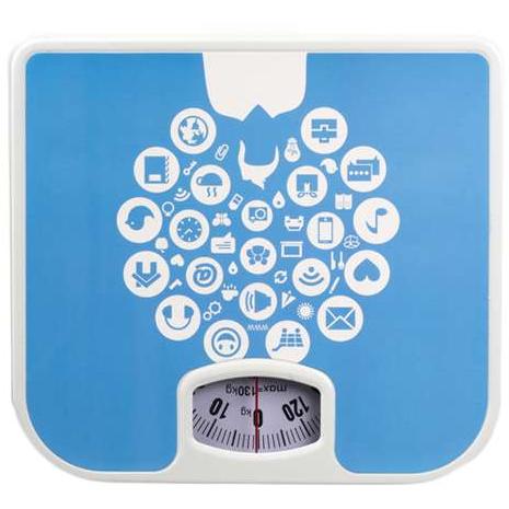 Zilan Floria mehanička kupatilska vaga Emoji - detalj