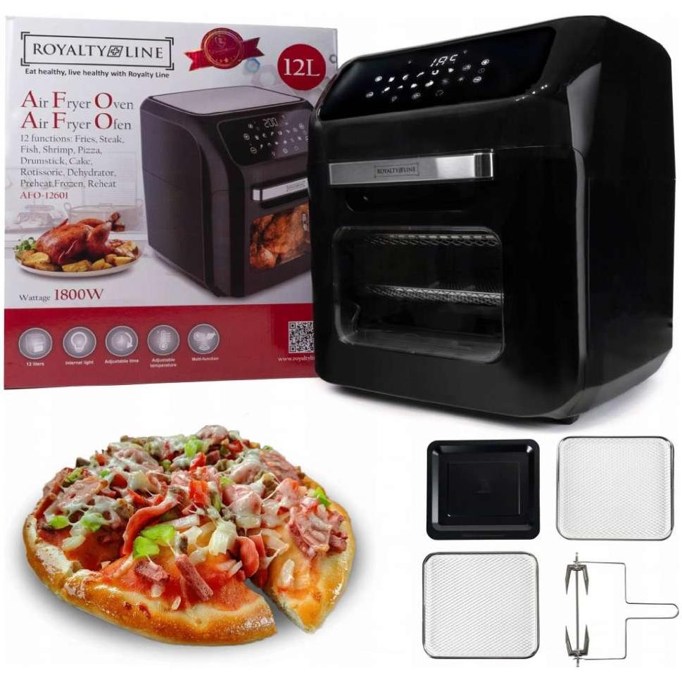 Mini rerna koja koristi topli vazduh za pečenje Royalty RLAFO12601 - detalj