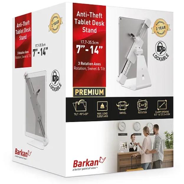 Stono rotirajuće postolje za tablet sa sistemom protiv krađe 7-14 inča Barkan T71HL - detalj