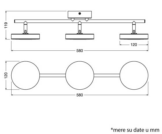 Ledvance Plafonska spot lampa 16W - detalj