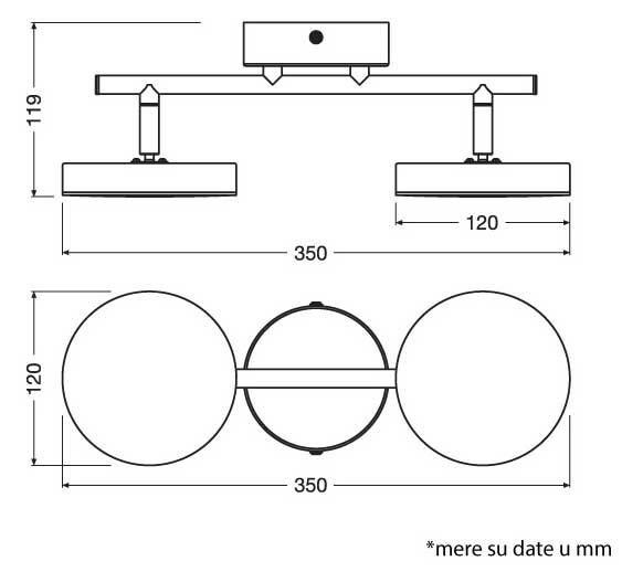 Ledvance Plafonska spot lampa 10.5W - detalj