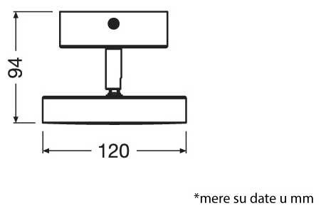 Ledvance Plafonska spot lampa 5.5W - detalj