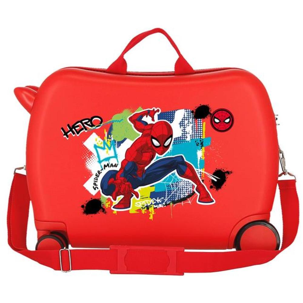 Dečiji kofer za put i vožnju Spiderman Urban red 29398 - detalj
