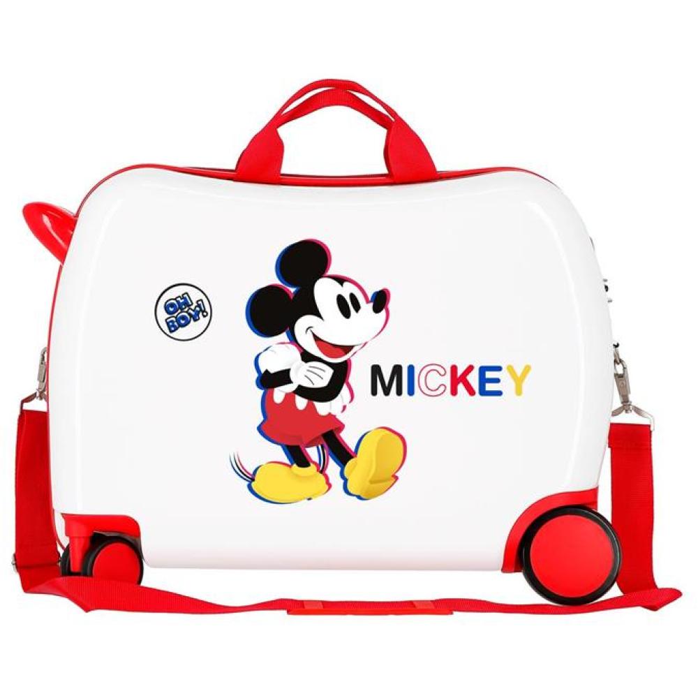 Dečiji putni kofer za vožnju Disney Mickey 3D white 29298 - detalj