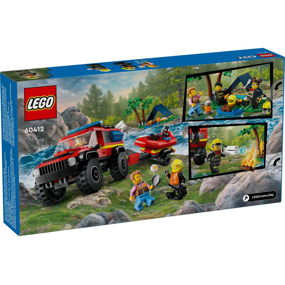 LEGO® City 60412 Vatrogasni Kamion 4x4 S čamcem Za Spasavanje - detalj