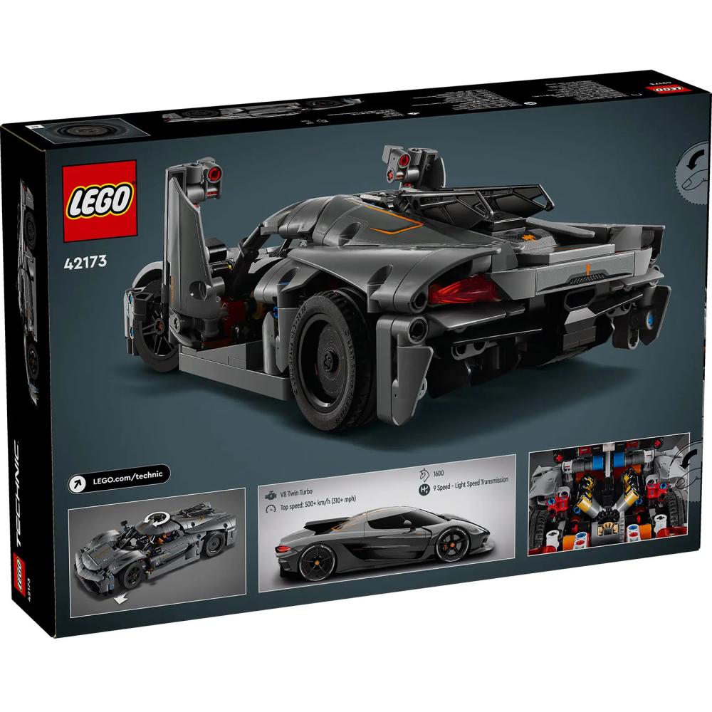 LEGO® Technic™ 42173 Koenigsegg Jesko Absolut Sivi Hiperautomobil - detalj