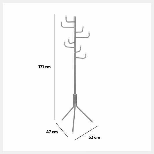 Podni Čiviluk - 8 Vešalica Čelik 5five Simply Smart - detalj