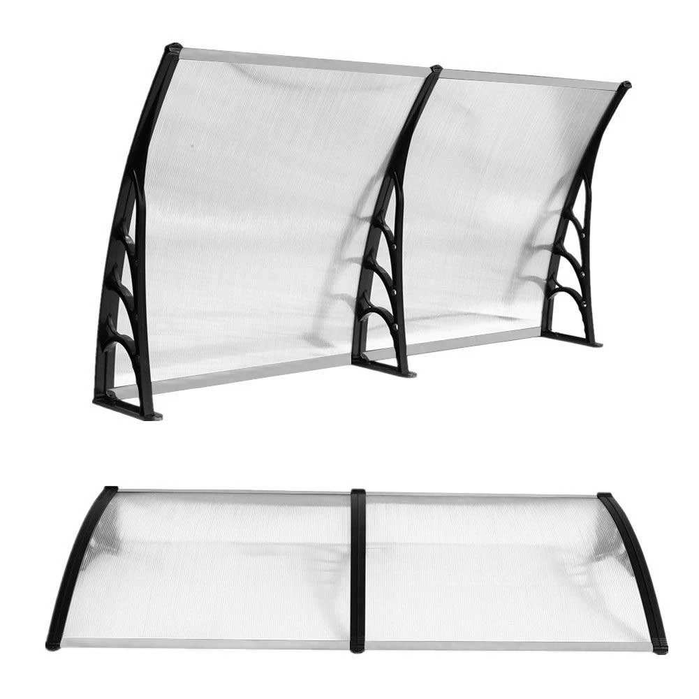 Zakrivljena Nadstrešnica od providnog Leksana 200 x100 cm Za Terasu ili Vrata - detalj