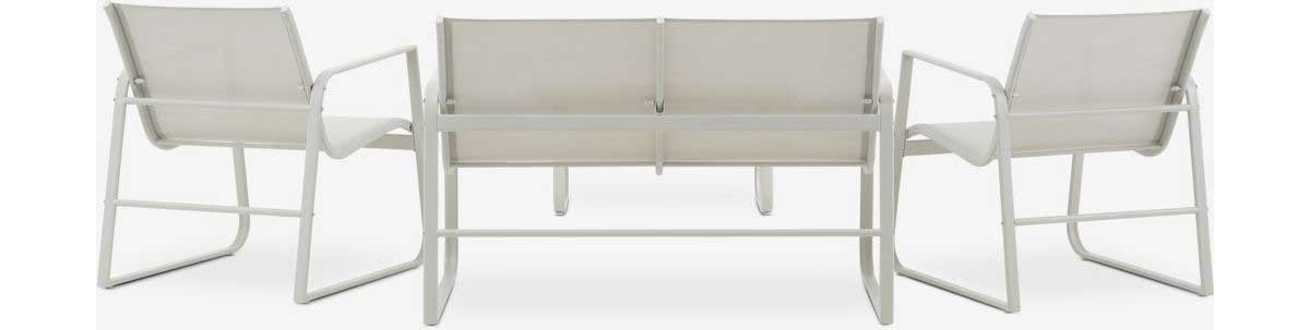 Lounge Set Za Baštu i Terasu Verde Beige - 2 Fotelje, Dvosed i Sto - detalj