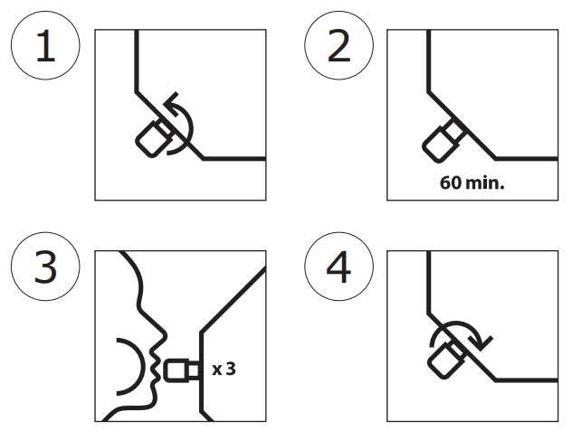 Samonaduvavajuća prostirka Leon 60x190x7.5 cm - detalj