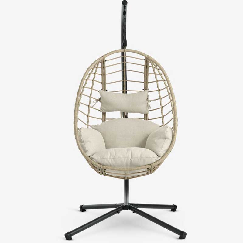 Viseća stolica sa jastucima i čeličnom konstrukcijom Calis - detalj