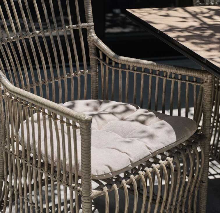 Jastuk za sedenje Nystel Boja peska 5cm - detalj