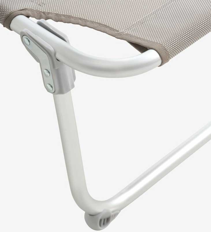 Podesiva ležaljka sa tendom za zaštitu lica i glave - detalj