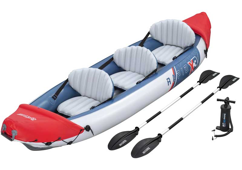 Kajak trosed na naduvavanje sa veslima i pumpom Bestway Hydro-Force Rapid X3 65132 - detalj