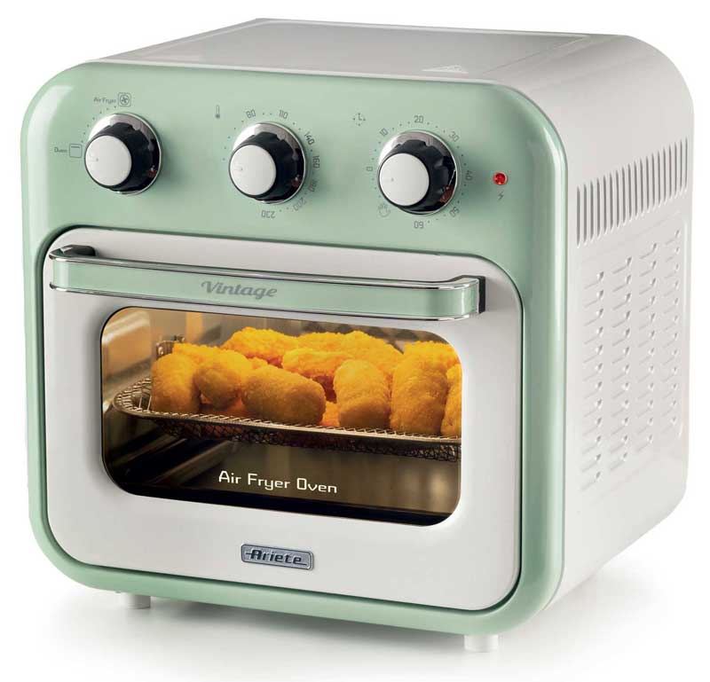 Mini rerna Ariete Vintage Green 16L 4632 - detalj