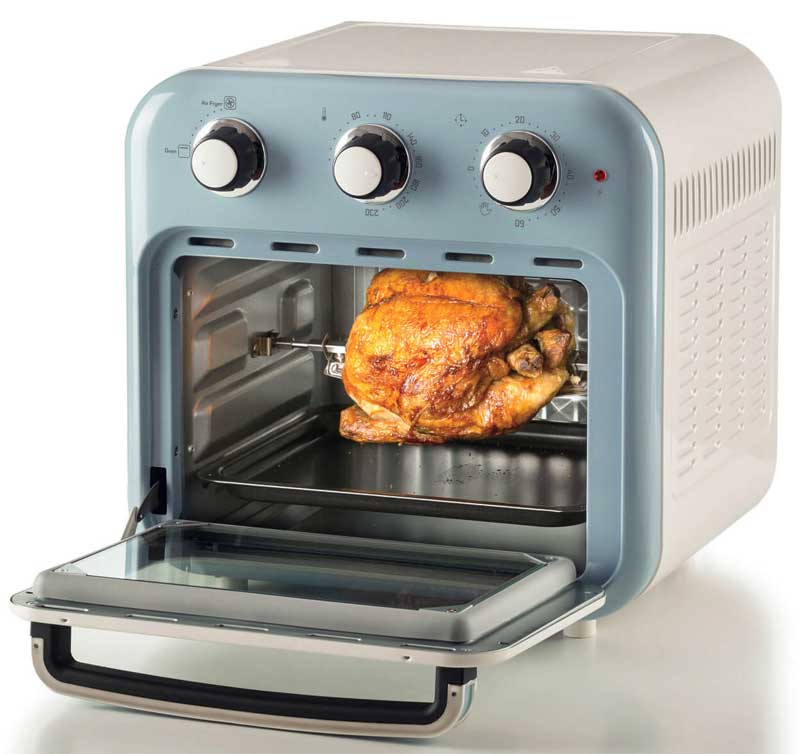 Mini rerna Ariete Vintage Light blue 16L 4632 - detalj