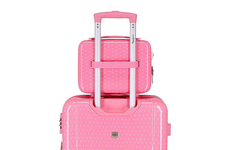 ABS Neseser kofer za šminku Pepe Jeans Alenka pink 67139 - detalj