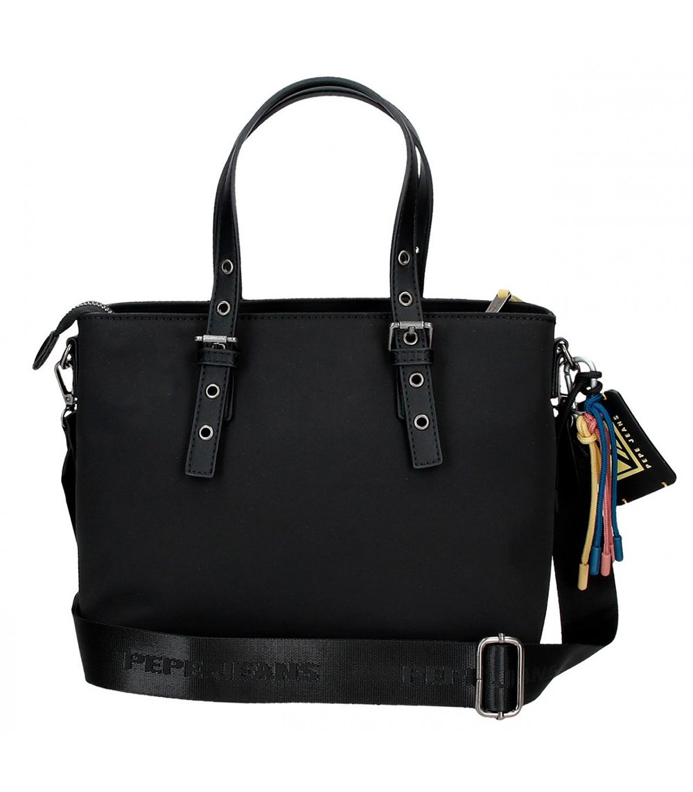 Pepe Jeans Ženska torba Tessa black 70872 - detalj