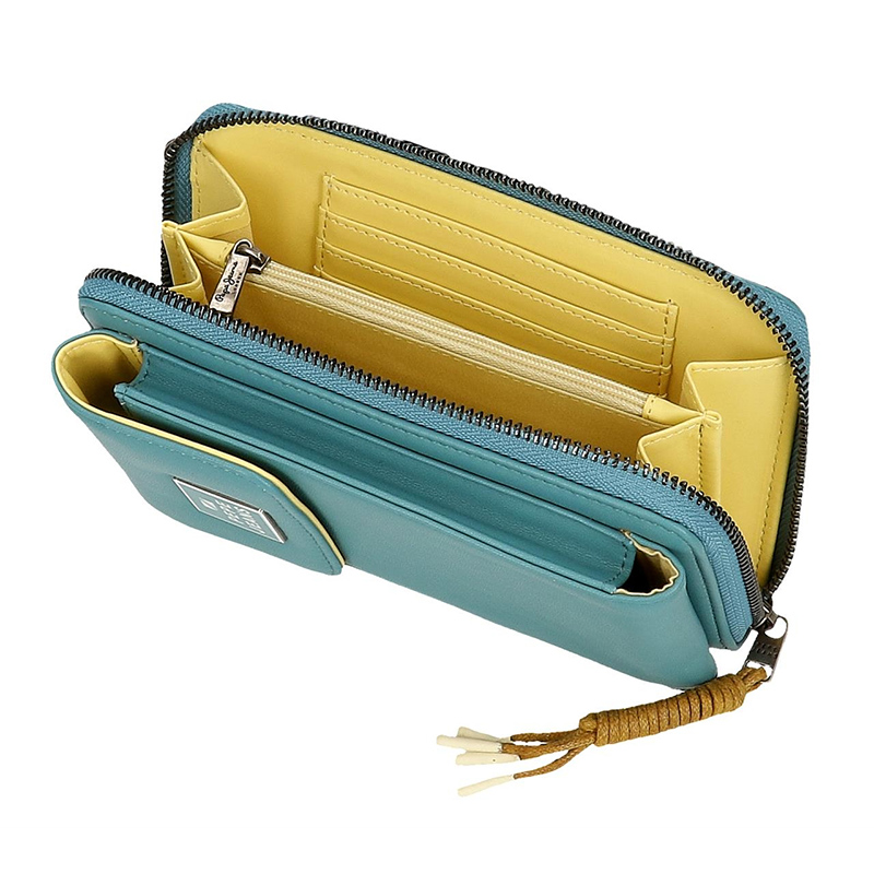 Novčanik i torbica za telefon Pepe Jeans Bea blue 75653 - detalj