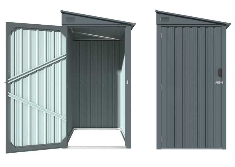 Pomoćna metalna baštenska kućica Fieldmann FZDO 1002 2kvm - detalj