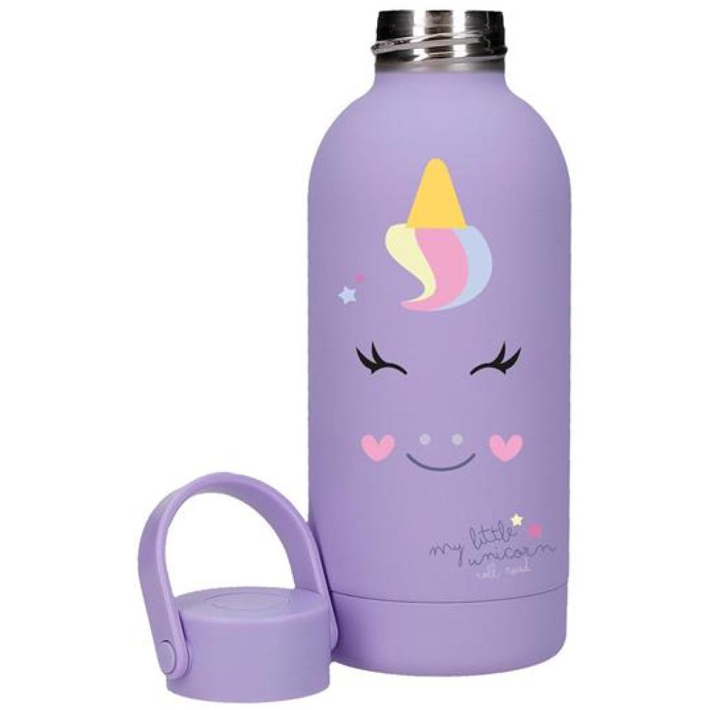 Termos boca 350ml 12-24h održavanje temperature Roll Road Happy Pets Unicorn purple 31831 - detalj