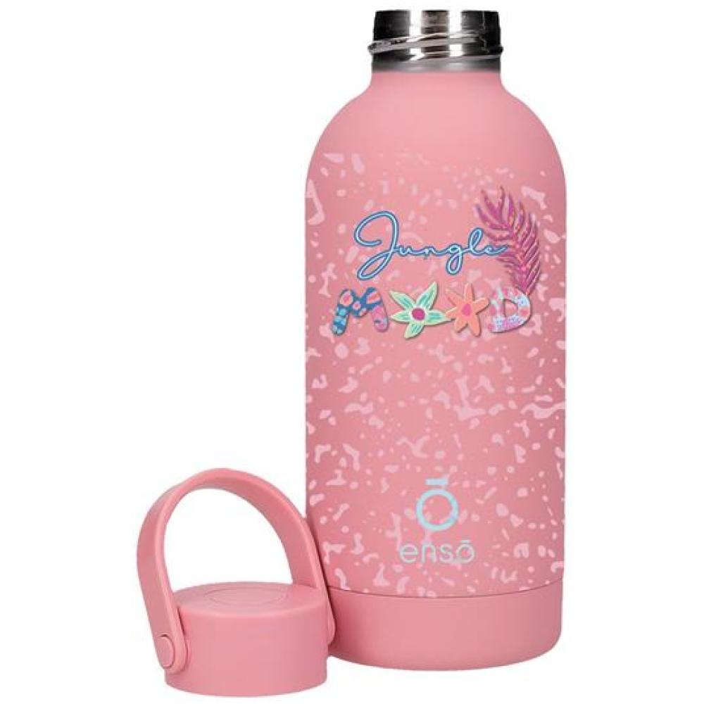 Termos 350ml 12-24h održavanje temperature Enso New Friends jungle pink 99231 - detalj