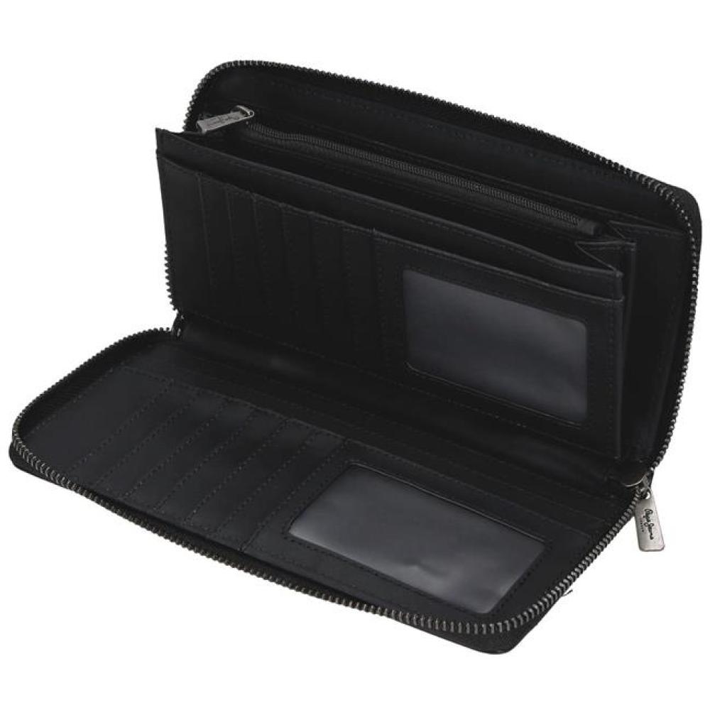 Ženski novčanik 19cm Pepe Jeans Biker black 71585 - detalj