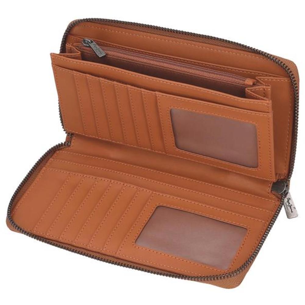 Ženski novčanik 19cm Pepe Jeans Biker brown 71585 - detalj