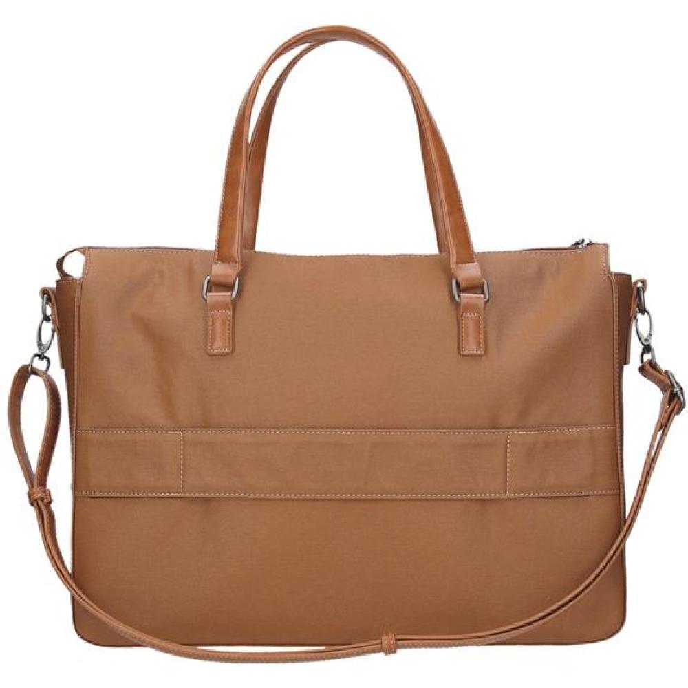 Poslovna ženska torba sa pregradom za laptop PJL Biker brown 71566 - detalj