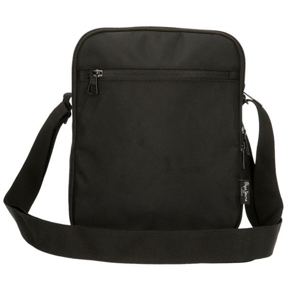Muška torbica 27cm sa pregradom za tablet Pepe Jeans Bromley black 70657 - detalj