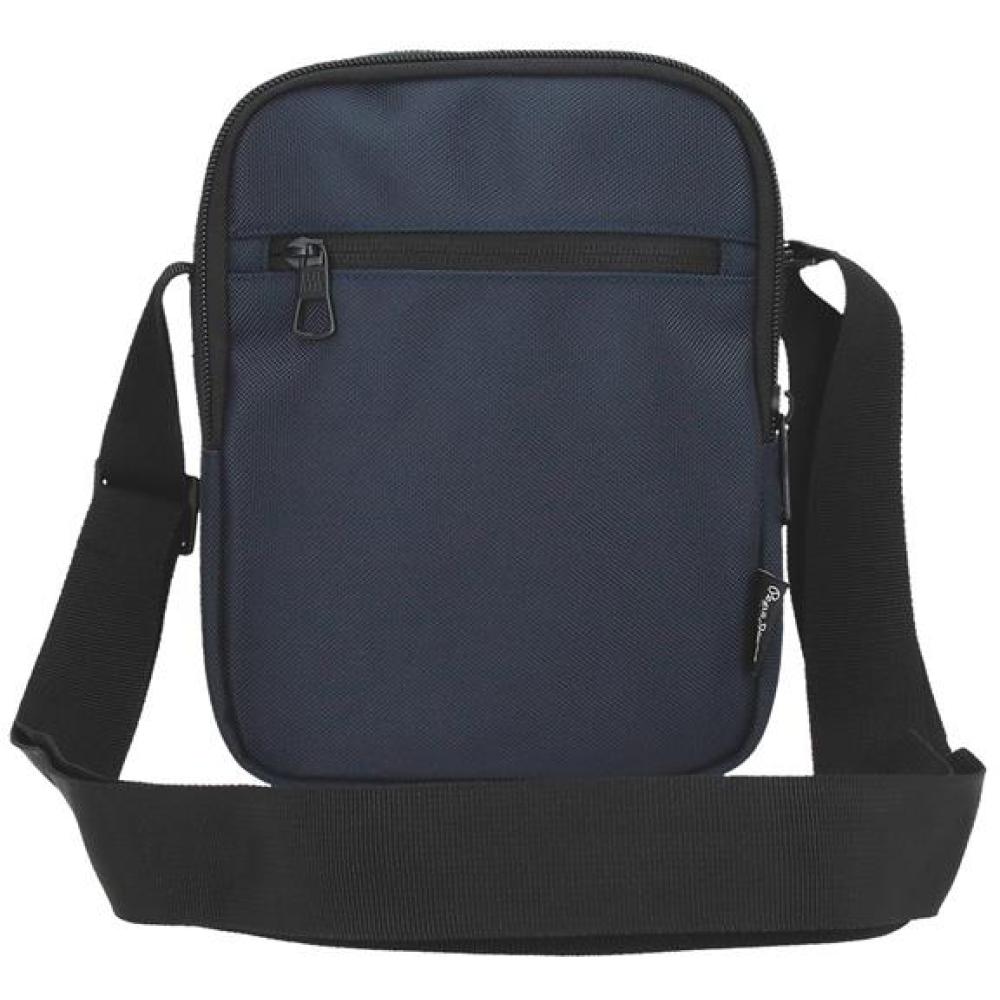 Muška torbica 22cm sa 2 pregrade PJL Bromley navy 70655 - detalj