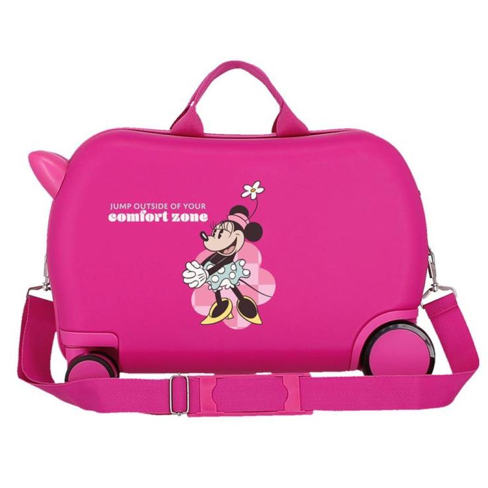 Dečiji kofer za put i vožnju Disney Minnie Comfort zone pink 47710 - detalj