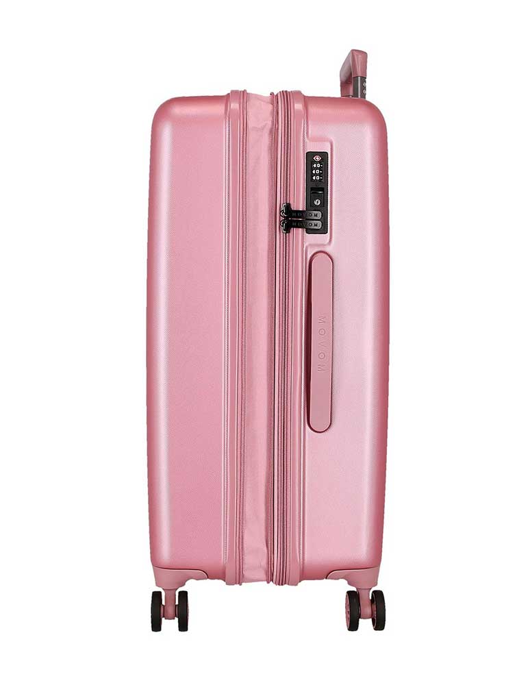 Komplet proširivih kofera 55cm-70cm Movom Wood pink 53189 - detalj