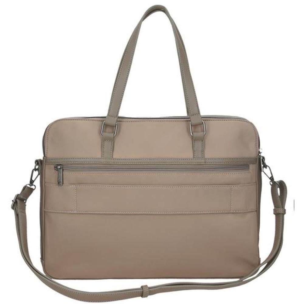 Ženska poslovna torba sa pregradom za laptop PJL Christine beige 70960 - detalj