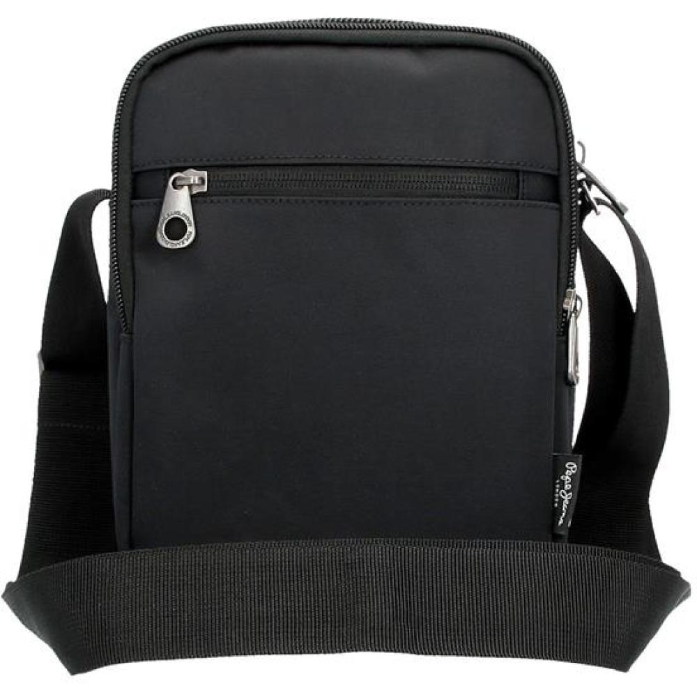 Muška torbica sa dve pregrade 22cm Pepe Jeans Ancor black 70155 - detalj
