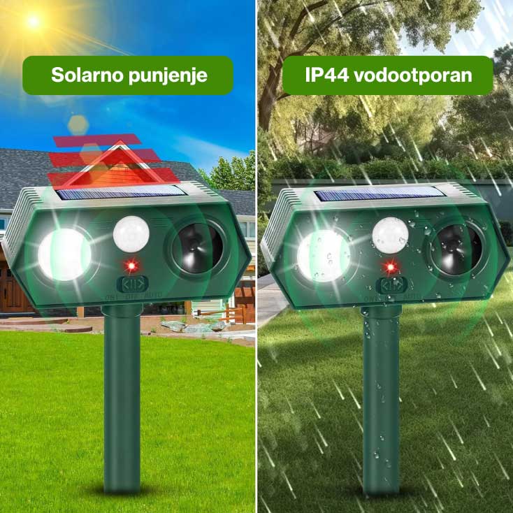 Solarni rasterivač mačaka, pasa i divljih životinja 5722 - detalj