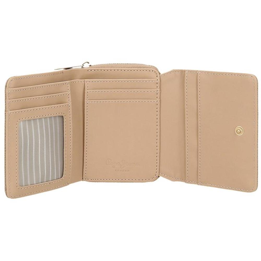 Novčanik na preklop 10cm Pepe Jeans Elia beige 79482 - detalj