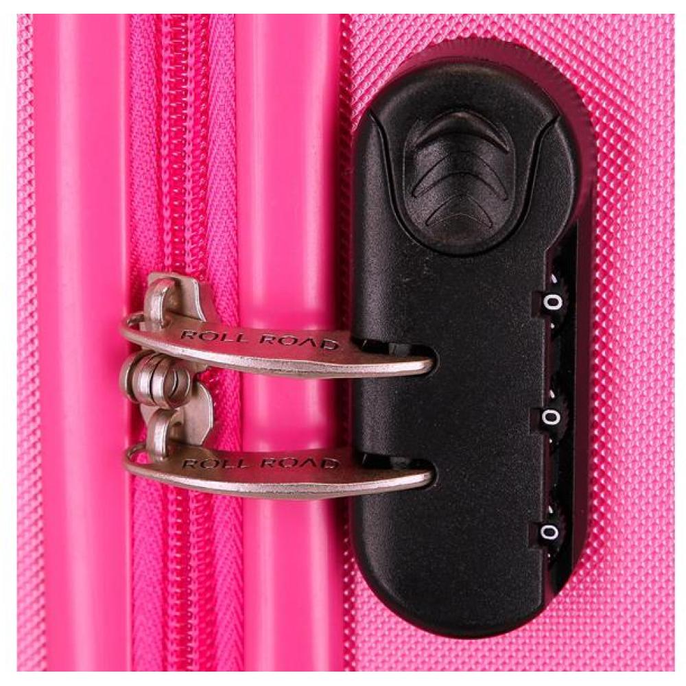 ABS Kofer za putovanja 40cm Flex pink Roll Road 58499 - detalj