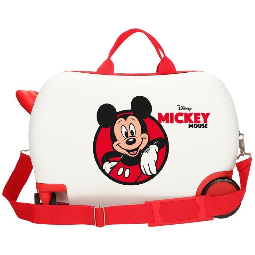 Dečiji kofer za put i vožnju Disney Mickey Red 47710 - detalj