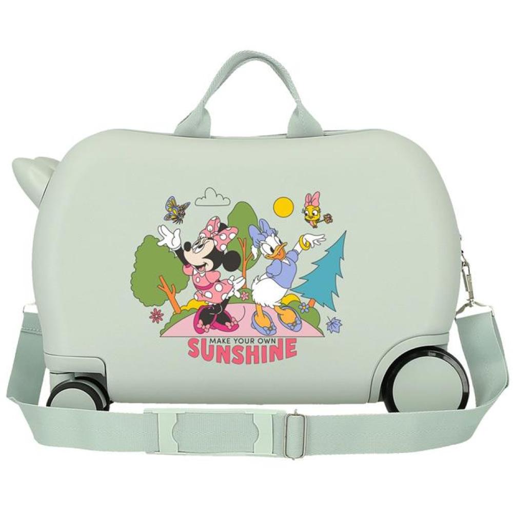 Dečiji kofer za put i vožnju Disney Minnie Sunshine mint 47710 - detalj