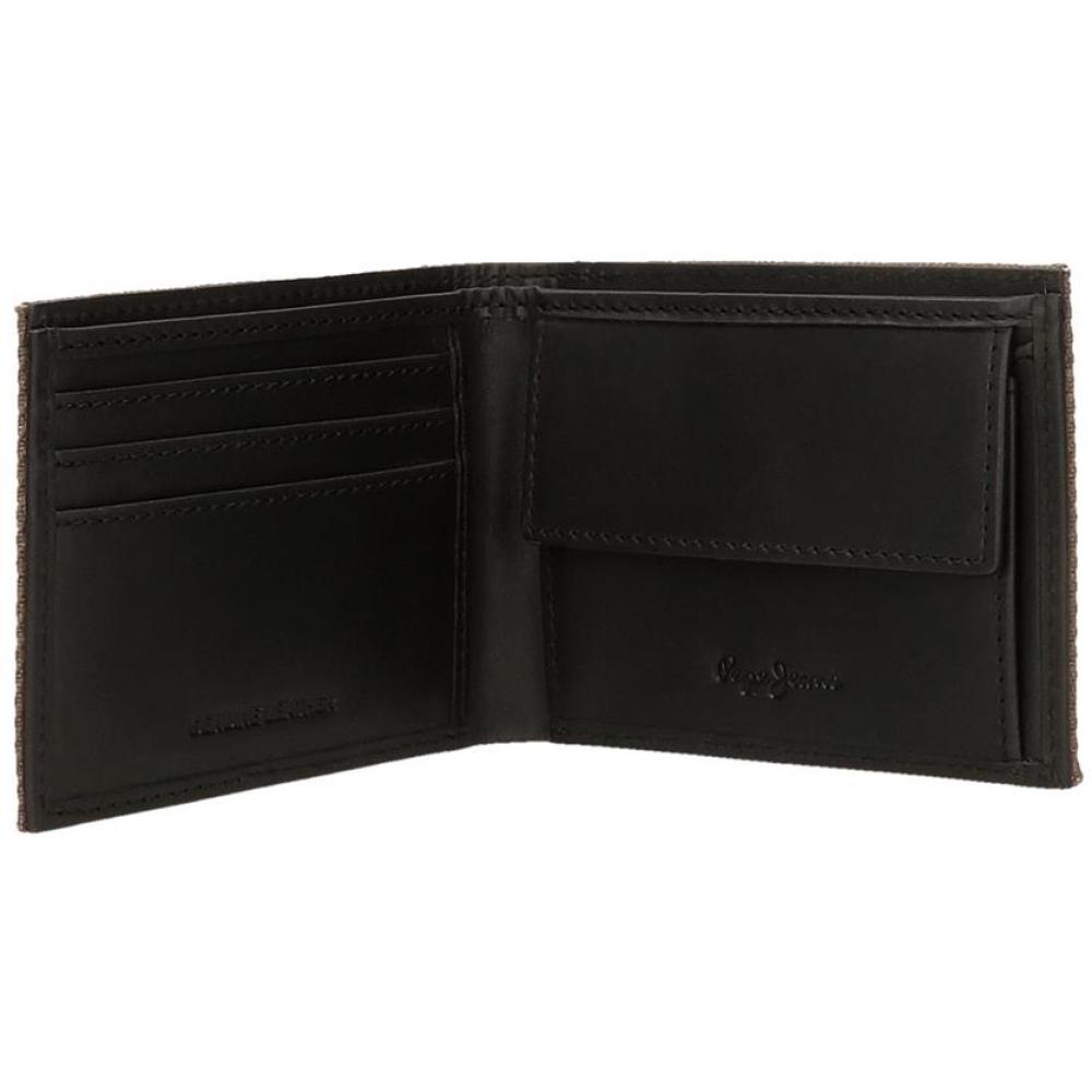 Muški novčanik od kože 11cm Hilltop brown 74171 - detalj